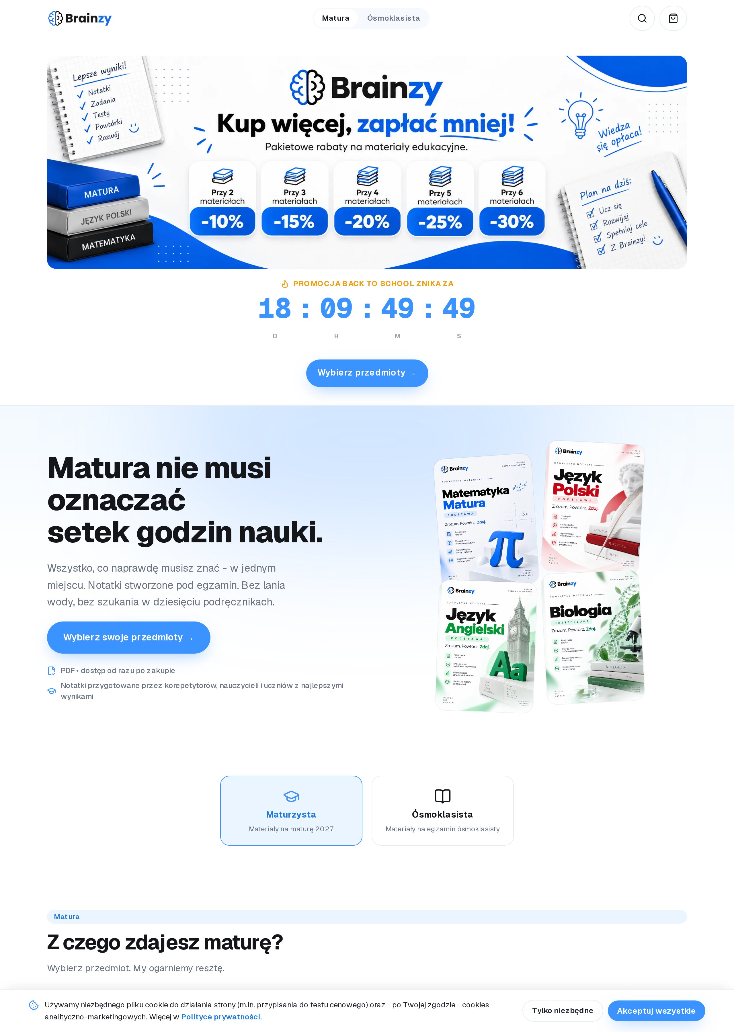 Podgląd strony Brainzy