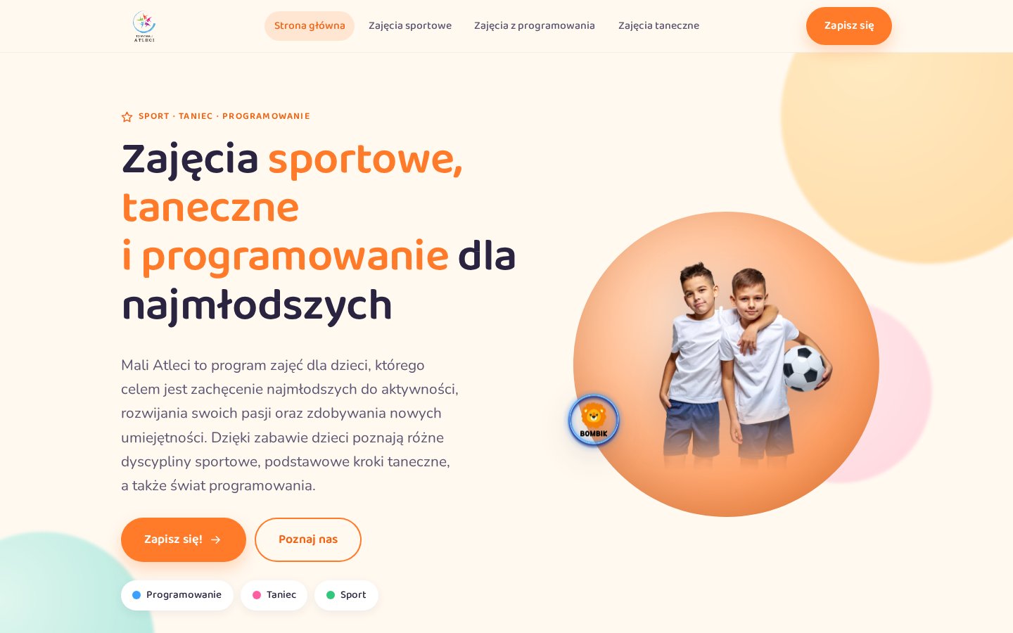 Podgląd strony To My Mali Atleci